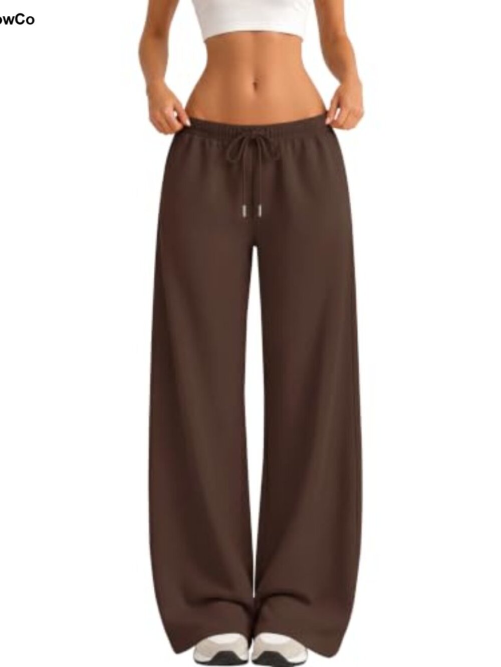 LOMON Wide Leg Sweatpants Fleece Lined Drawstring Lounge Pants